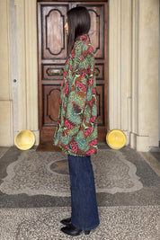 FLOW - kimono samira viscosa fantasia - COFFE ABSTRACT PINK