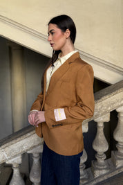 WU-SIDE - giacca blazer - CAMMELLO