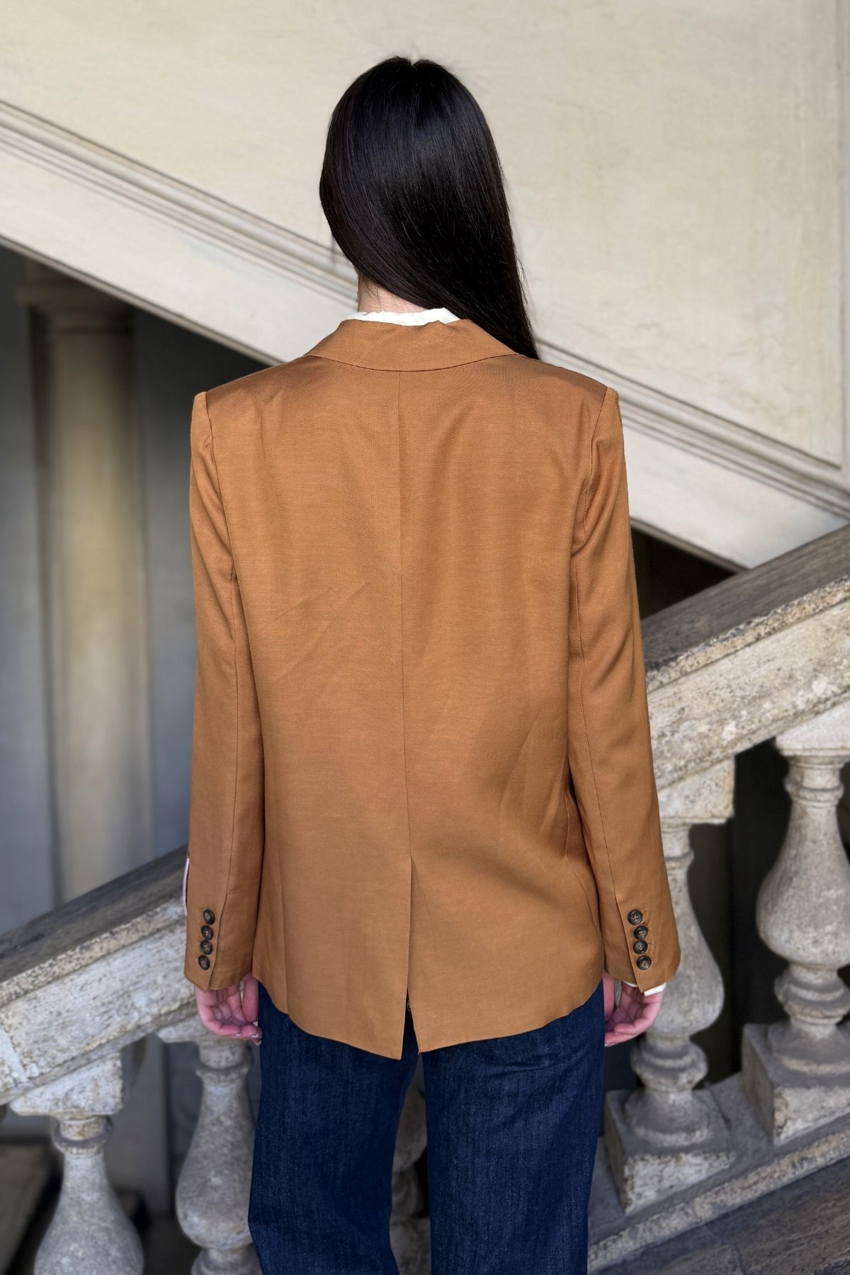 WU-SIDE - giacca blazer - CAMMELLO