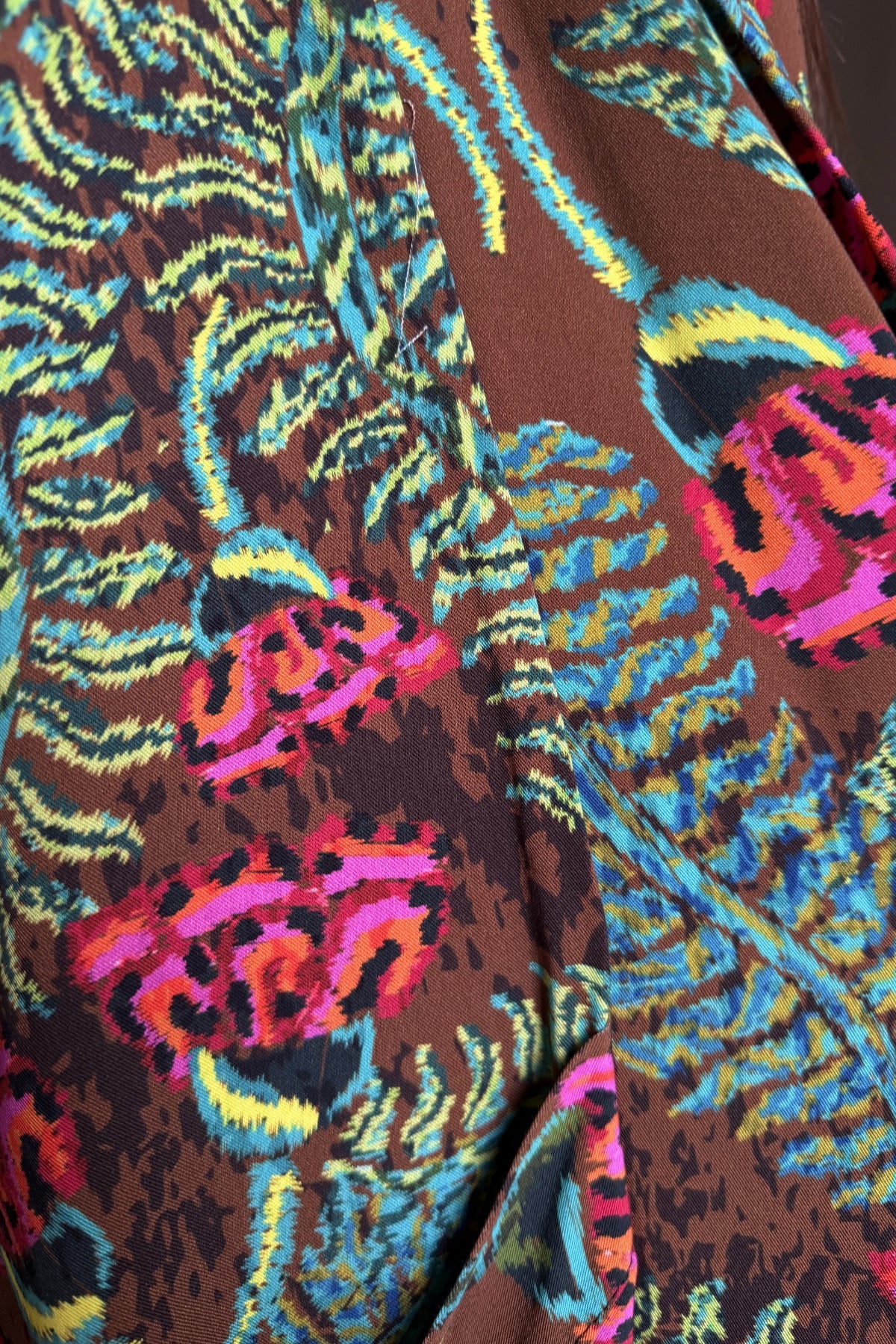 FLOW - kimono samira viscosa fantasia - COFFE ABSTRACT PINK