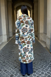 WU-SIDE - cappotto jacquard - BURRO