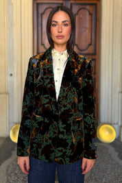 WU-SIDE - giacca blazer devorè - BRONZO