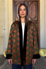 WU-SIDE - giacca kimono seta viscosa - RUGGINE