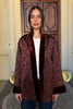 WU-SIDE - giacca kimono seta viscosa - BORDEAUX