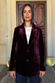 WU-SIDE - giacca blazer viscosa - BORDEAUX