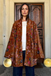 ARTEFILIA-MILANO - kimono velluto jia - GARDEN HAZEL