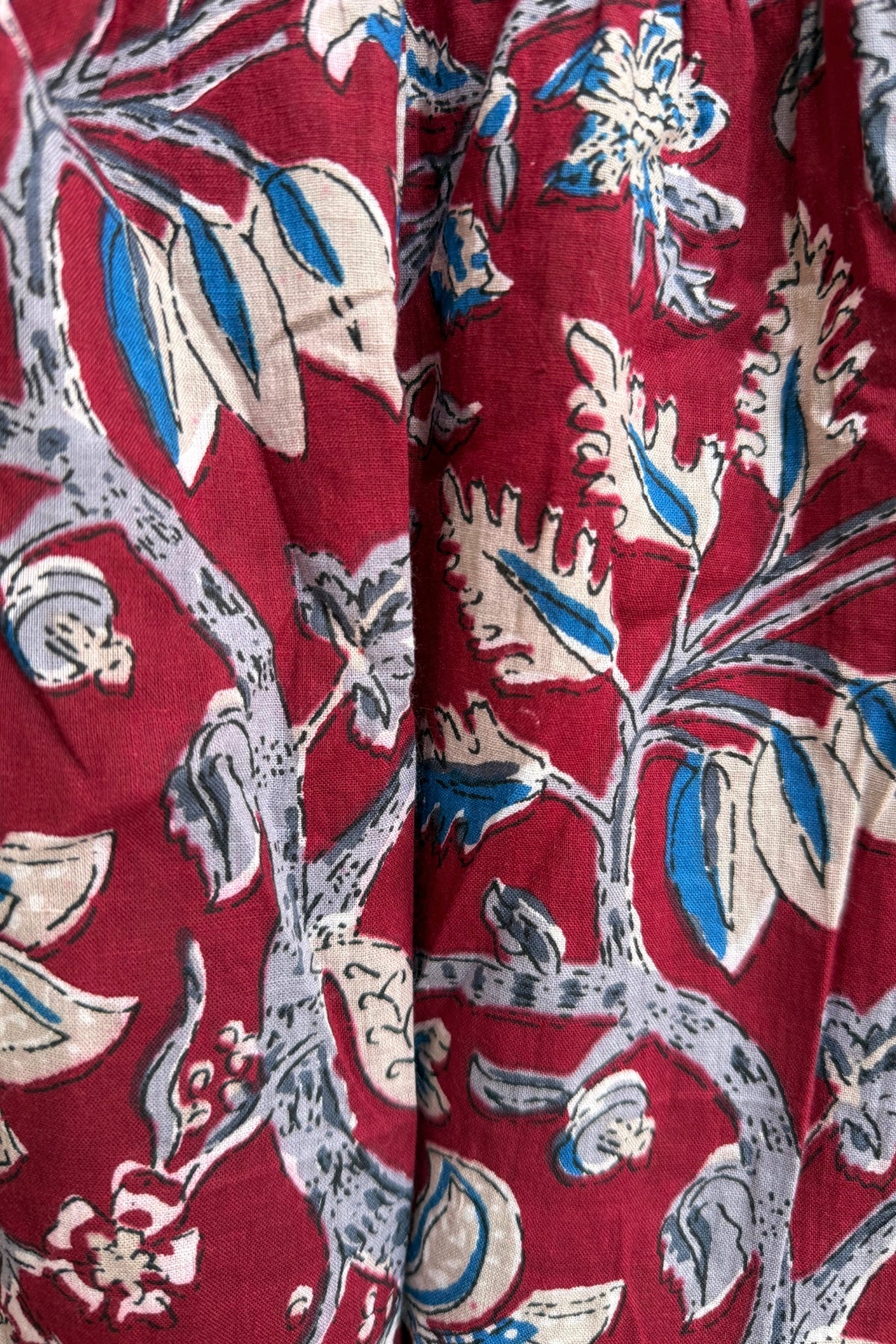 ARTEFILIA-MILANO - abito gina mussola di cotone - BURGUNDY ROYAL