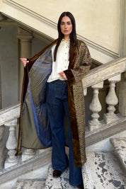 WU-SIDE - kimono seta viscosa - MORO ROSA