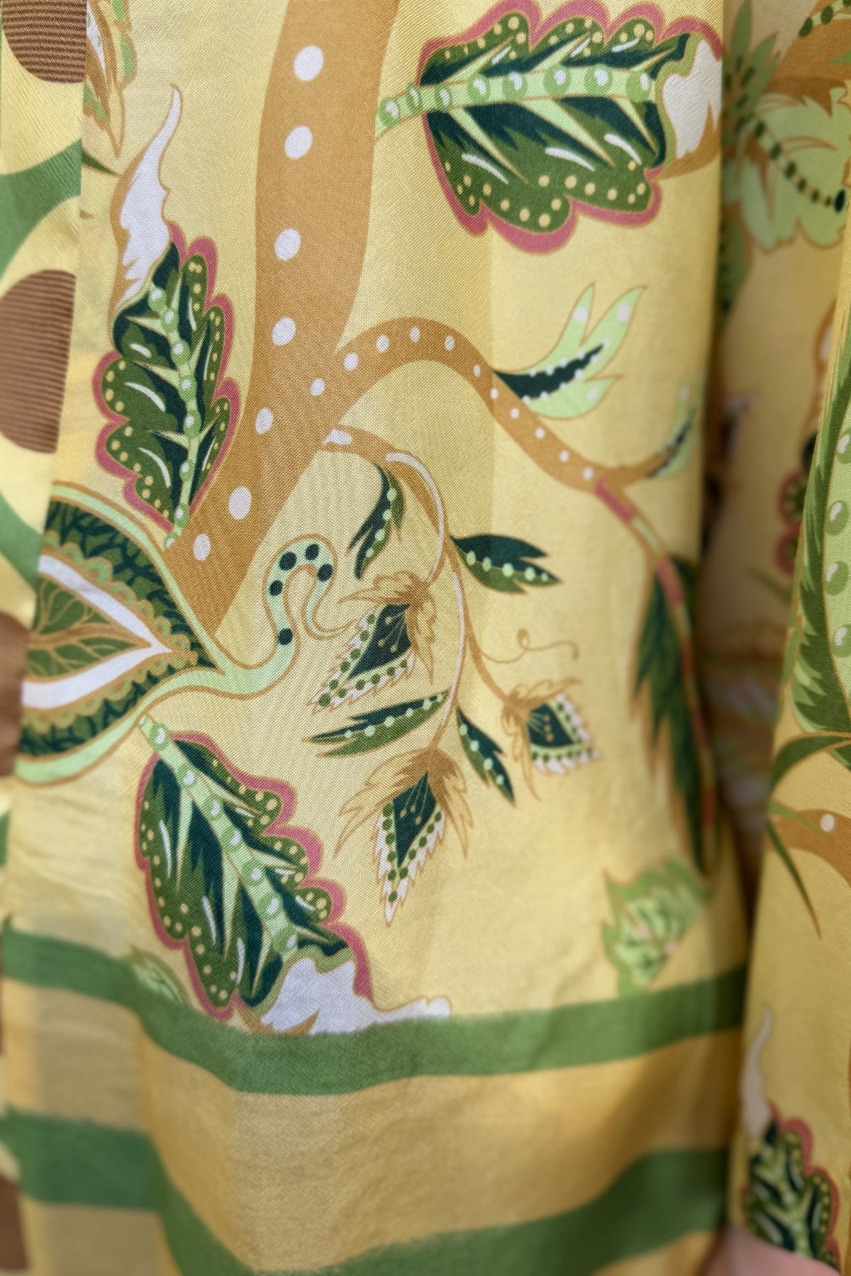 WU-SIDE - giacca kimono viscosa - GIALLO GARDEN