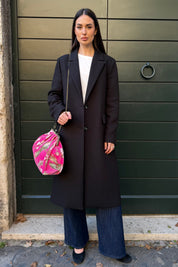 ARTEFILIA-MILANO - borsa katia velluto clutch grande - MURANO FUXIA