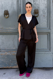 HAPPY 25 - pantalone betta - NERO