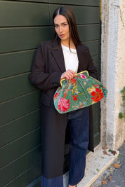 ARTEFILIA-MILANO - borsa katia velluto clutch grande - BRERA SAVOIA