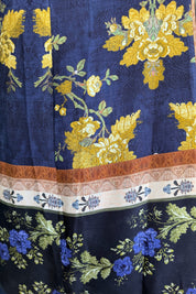 WU-SIDE - kimono lungo viscosa - BLU