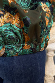 WU-SIDE - giacca bomber seta viscosa - MILITARE ARANCIO
