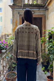 WU-SIDE - giacca kimono bomber viscosa - MILITARE