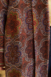 WU-SIDE - kimono viscosa mid - MARRONE