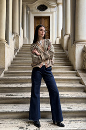 WU-SIDE - giacca kimono bomber viscosa - MILITARE