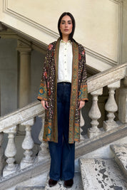 WU-SIDE - kimono viscosa mid - MORO ROSA