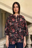 ARTEFILIA-MILANO - camicia lena in mussola di cotone - BLACK TULIP