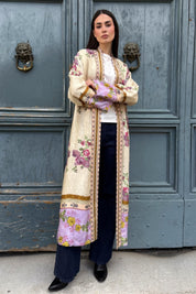 WU-SIDE - kimono lungo viscosa - BURRO