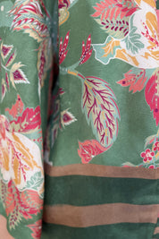 WU-SIDE - giacca kimono viscosa - VERDE CORAL