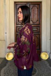 one-hundred-stars-1 - giacca kimono wool - WISTERIA PLUM
