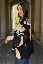 one-hundred-stars-1 - giacca kimono crepe - STORK BLACK