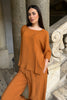 ARTEFILIA-MILANO - pantalone marea viscosa - RUM