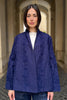 ARTEFILIA-MILANO - giacca uma cotone ricamato - MARINA BLUE
