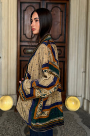 one-hundred-stars-1 - giacca kimono velluto - FLEUR DE LYS SAND