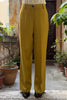 WU-SIDE - pantalone palazzo - SENAPE