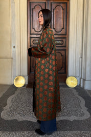 WU-SIDE - kimono seta viscosa - RUGGINE