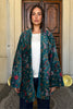 ARTEFILIA-MILANO - kimono velluto jia - GARDEN TEAL