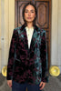 WU-SIDE - giacca blazer devorè - BORDEAUX