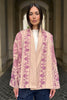 ARTEFILIA-MILANO - giacca uma cotone ricamato - DESERT PINK