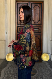 one-hundred-stars-1 - giacca kimono wool - PRIMULA BLACK