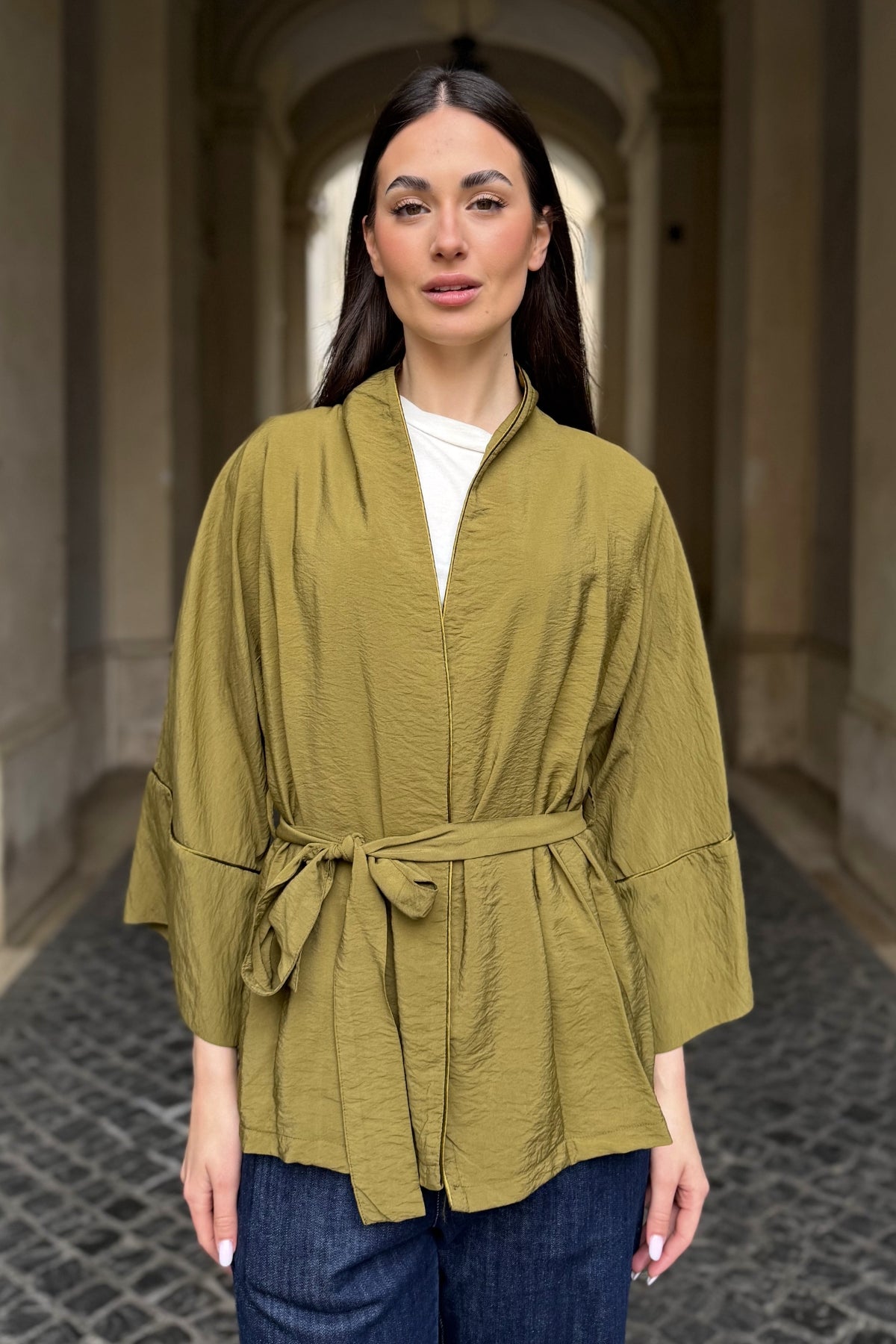 ARTEFILIA-MILANO - kimono marea - JUNIPER