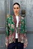 WU-SIDE - giacca kimono viscosa sfoderata - SMERALDO