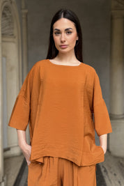 ARTEFILIA-MILANO - blusa marea - RUM