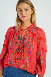 DERHY - blouse alicante - CORAL