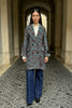 WU-SIDE - cappotto doppio petto spigato - MARRONE TIFFANY