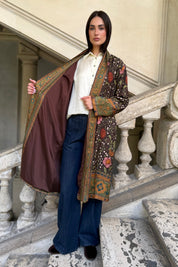 WU-SIDE - kimono viscosa mid - MORO ROSA