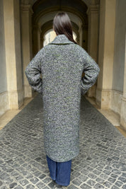 WU-SIDE - cappotto spigato - VERDE MILITARE