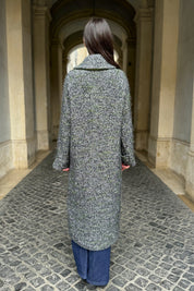 WU-SIDE - cappotto spigato - VERDE MILITARE