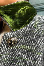 WU-SIDE - cappotto spigato - VERDE MILITARE
