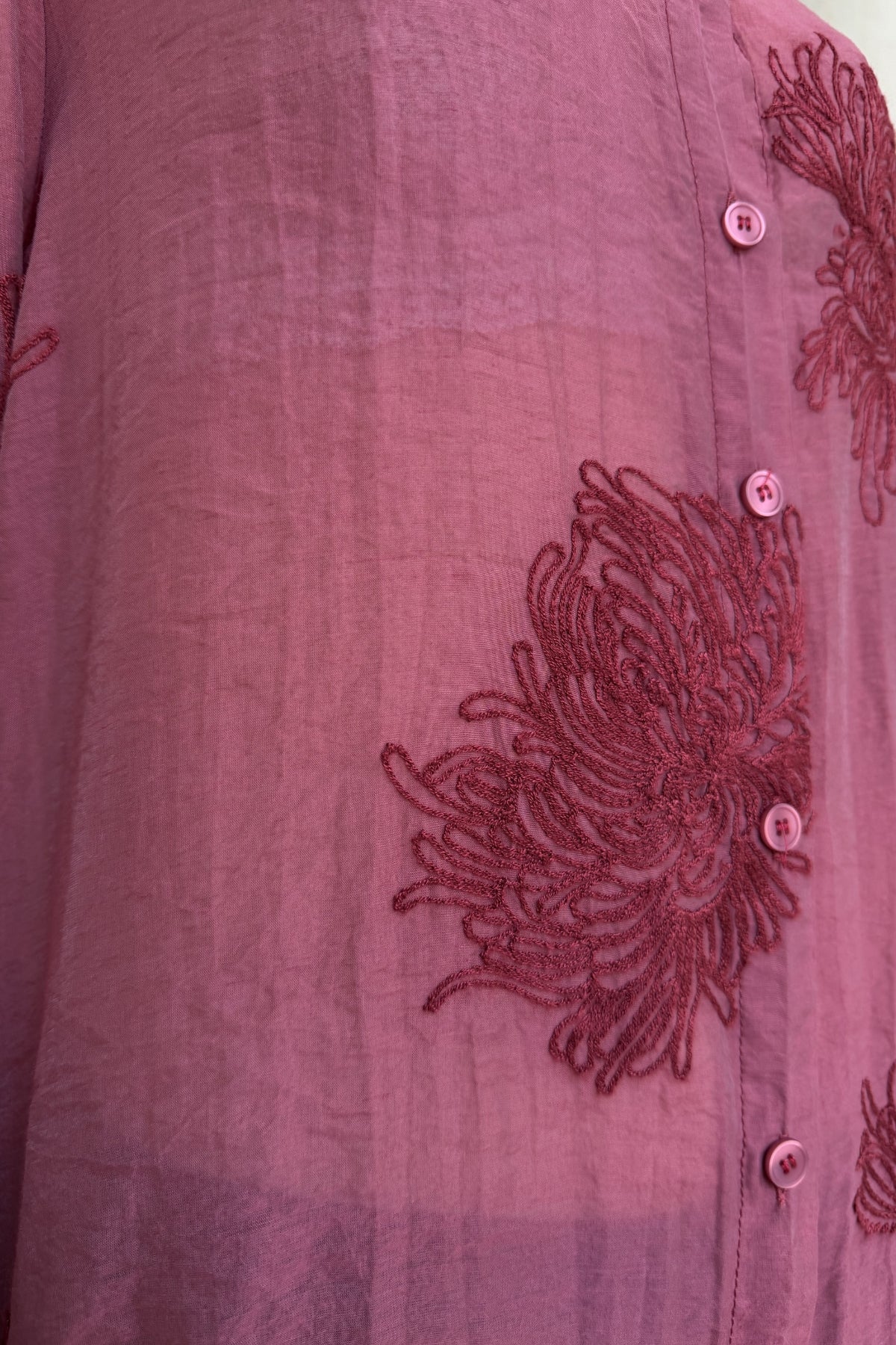 ARTEFILIA-MILANO - camicia solana ricamo - CABERNET