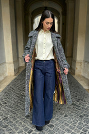 WU-SIDE - cappotto spigato - VERDE MILITARE