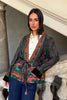 WU-SIDE - giacca kimono viscosa - MILITARE