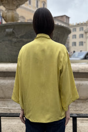 WU-SIDE - giacca kimono viscosa - ORO