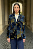 WU-SIDE - giacca devore velluto - BLUE GOLD